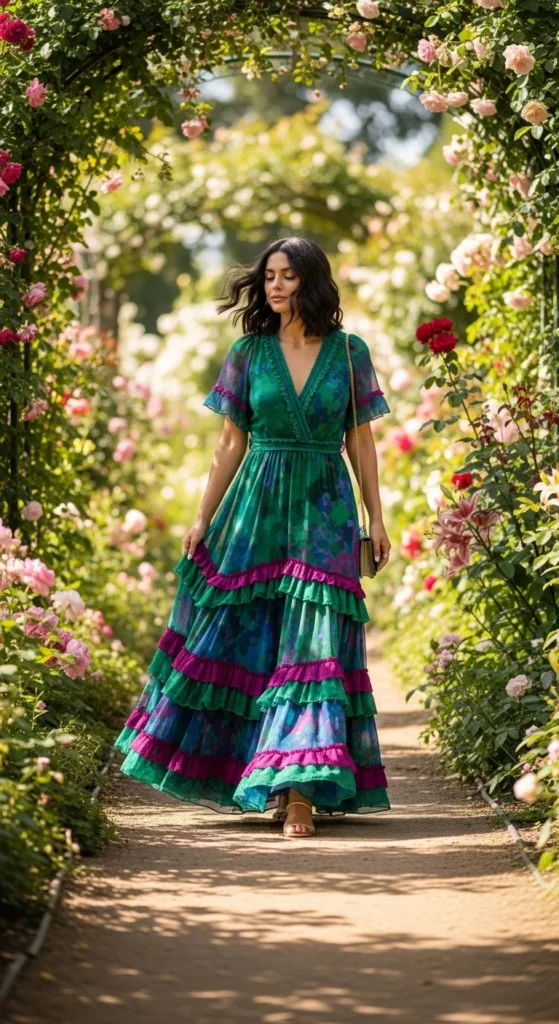 17. Tiered Ruffle Maxi Dress