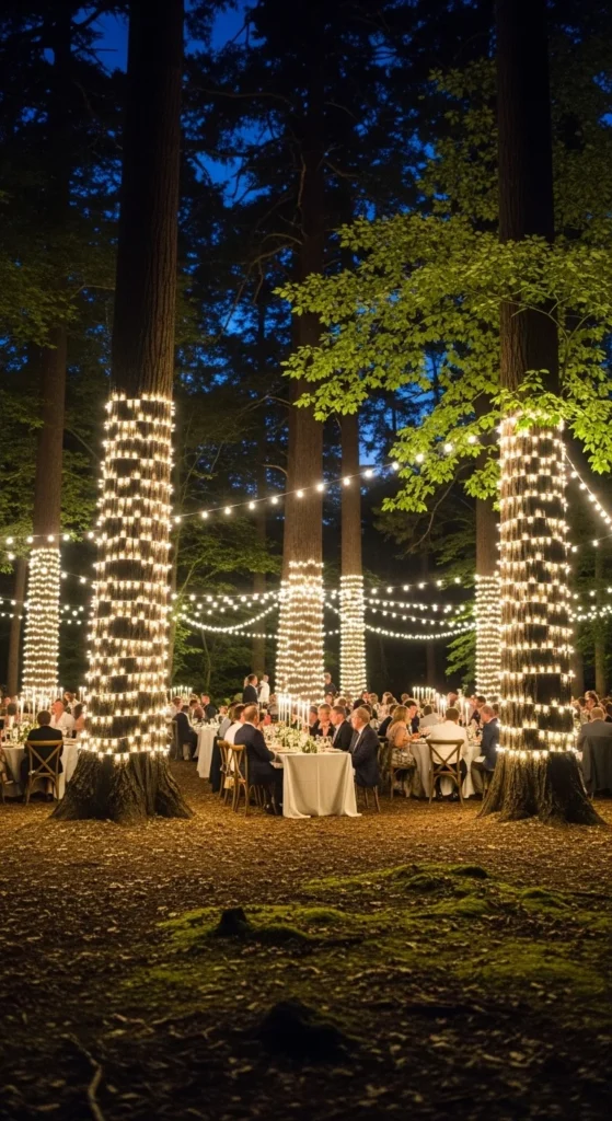 17. Tree Trunk Wrap Lights