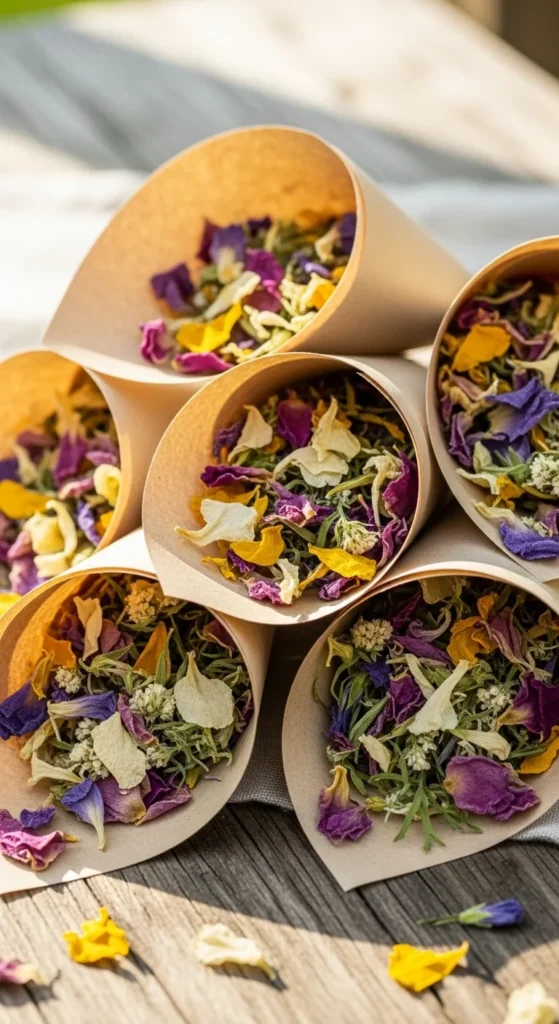 18. Dried Wildflower Toss Petals