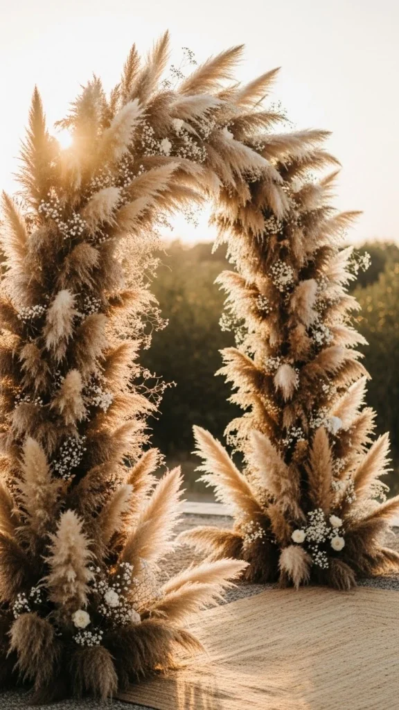 18. Pampas Grass Display