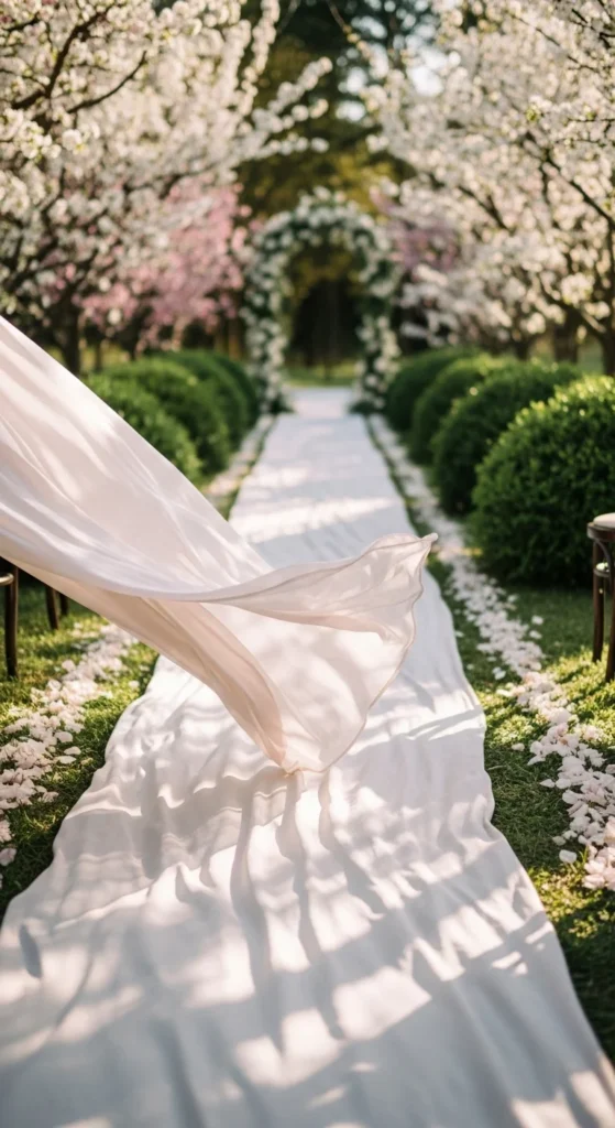 18. Soft Fabric Aisle Runner