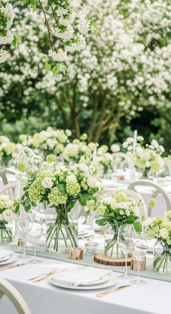 18. Soft Green and White