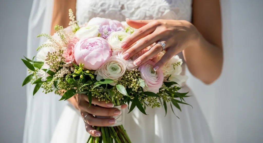 19 Elegant Spring Wedding Nails That Look Timeless in Photos (2)