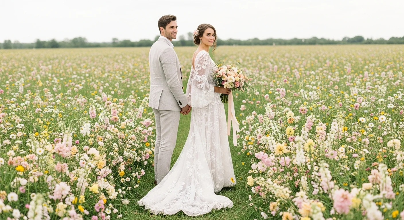 19 Enchanting Spring Wildflower Wedding Ideas for a Natural, Whimsical Look (1)