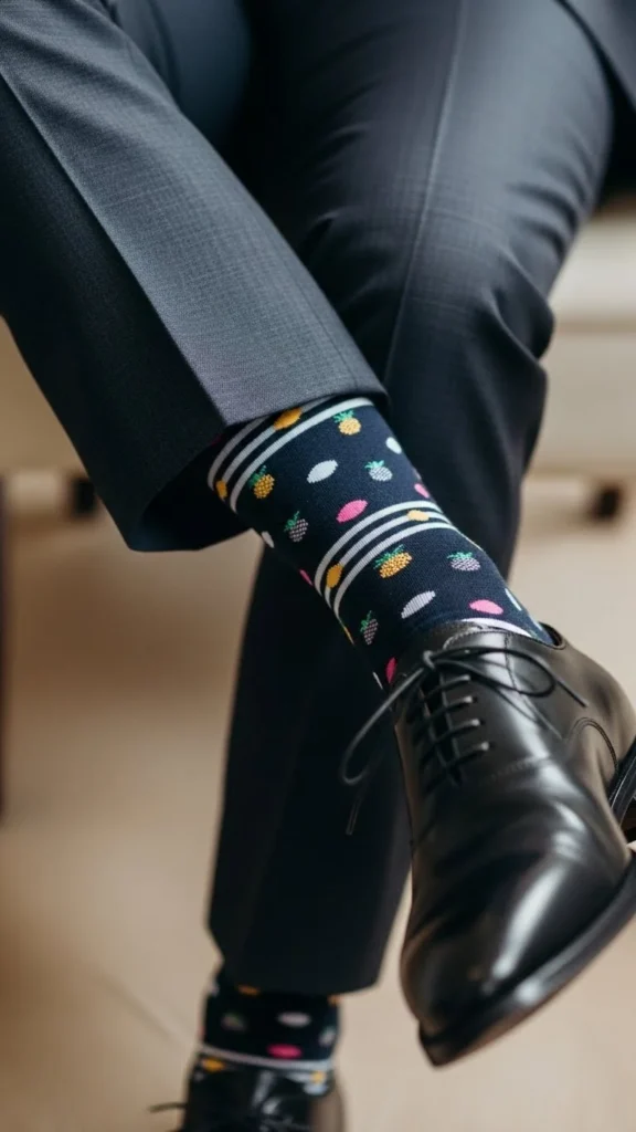 19. Patterned Socks as a Hidden Detail