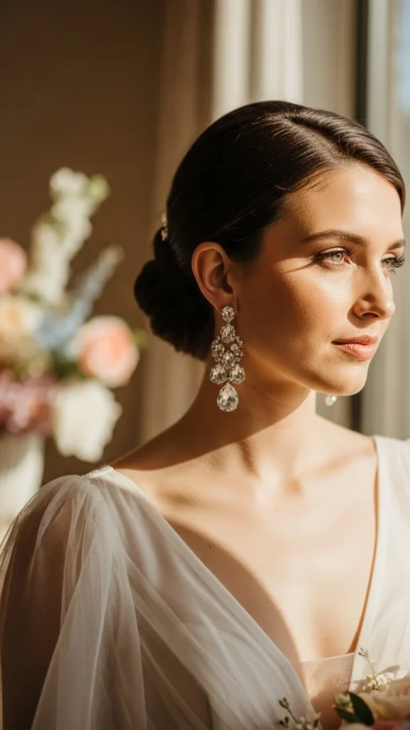 2. Crystal Drop Earrings