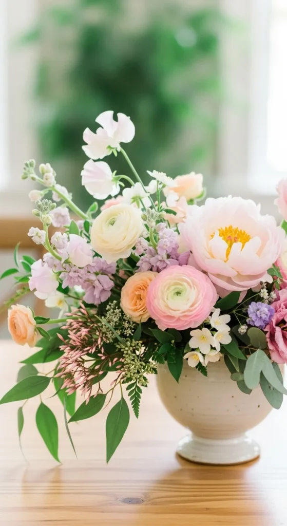 2. Loose Garden Floral Centerpieces