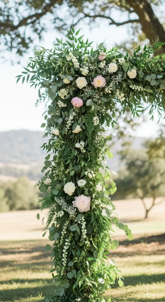2. Minimal Greenery Arch
