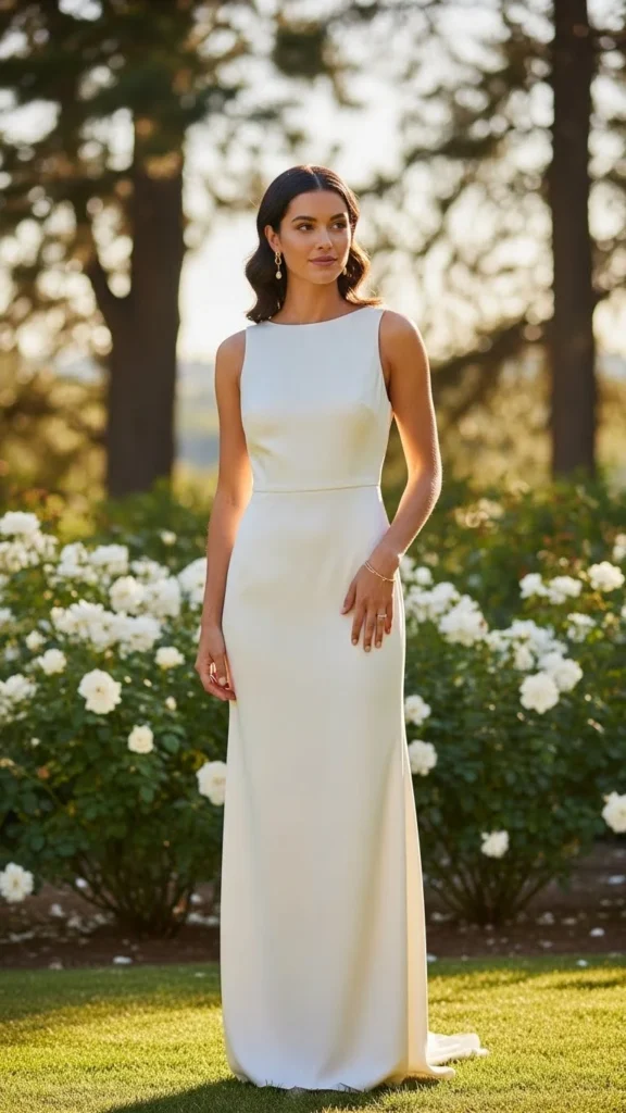 20. Minimalist Column Dress