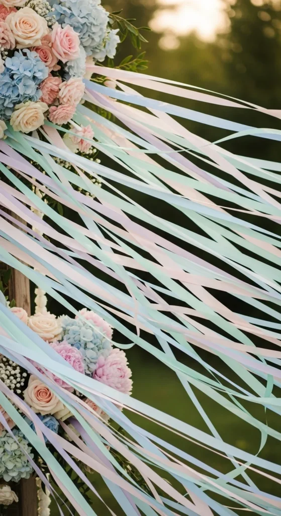 20. Pastel Ribbon Accents