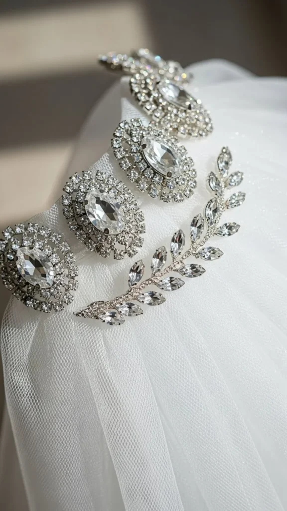 21. Crystal Veil Clips