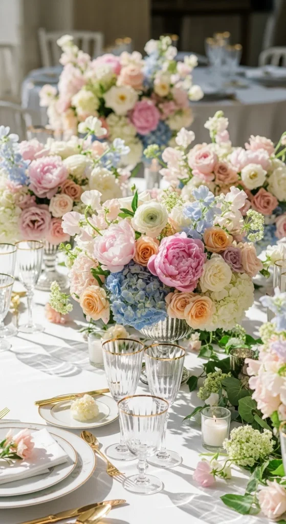 21. Floral Compotes with Loose Blooms