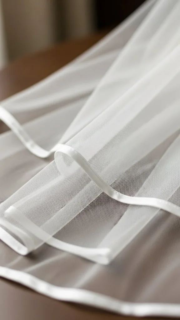 21. Ribbon-Trim Veil