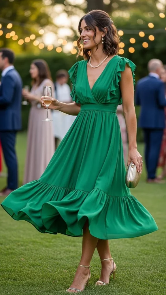 21. Ruffled Midi Dress