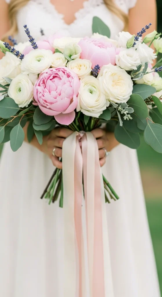 21. Simple Ribbon-Wrapped Bouquet