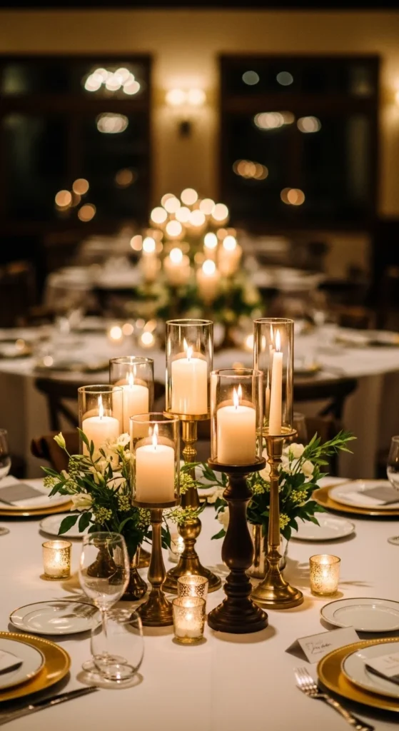 22. Simple Candle-Only Tables