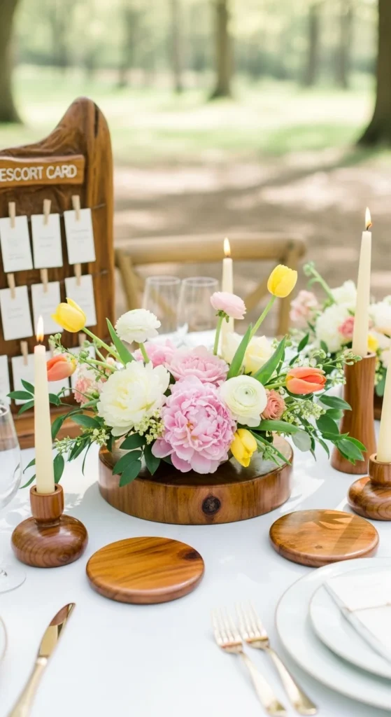 23. Natural Wood Accents