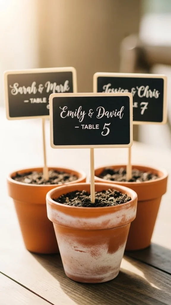 25. Mini Chalkboard Stakes