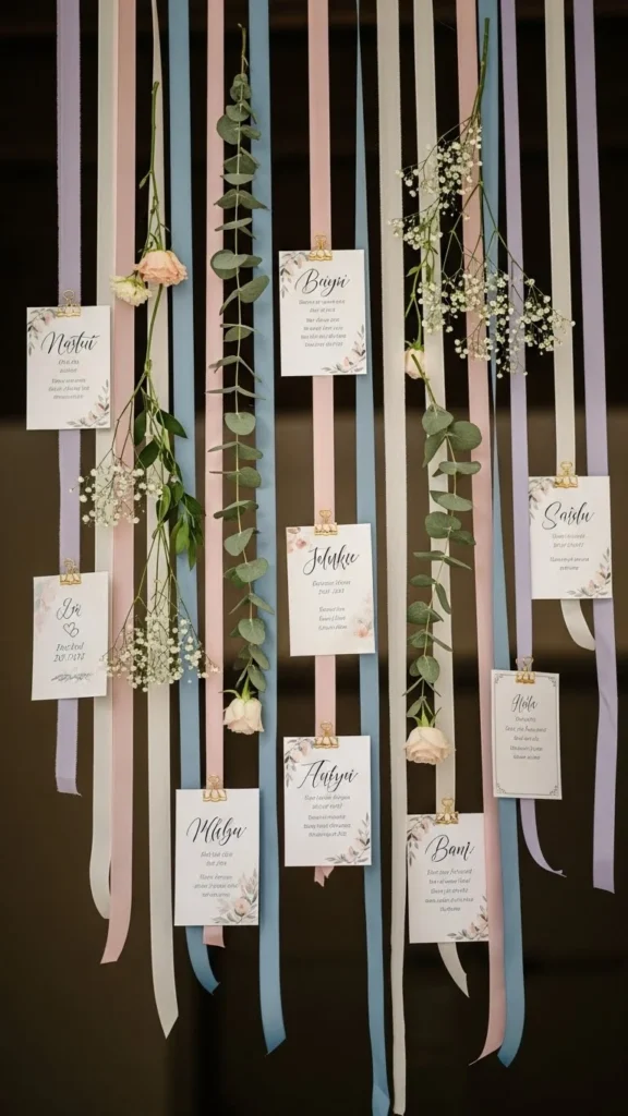 26. Hanging Ribbon Display