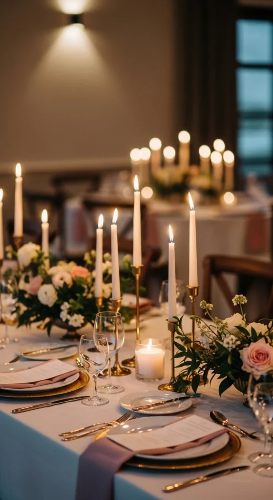 3. Taper Candles in Mixed Heights