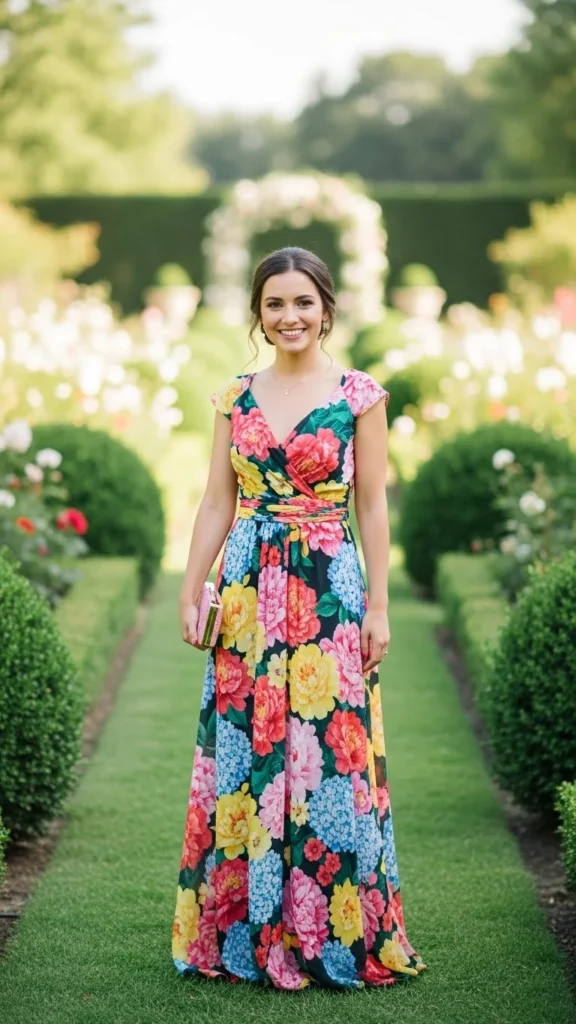 4. Floral Maxi Dress