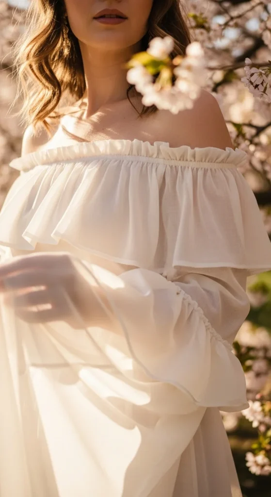 4. Off-Shoulder Ruffle Dress