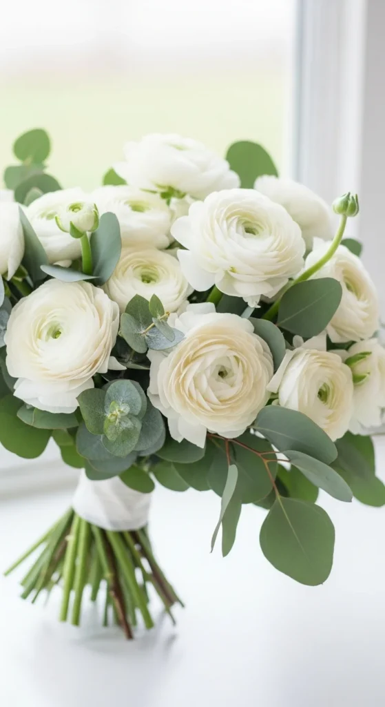 4. Ranunculus and Eucalyptus Mix