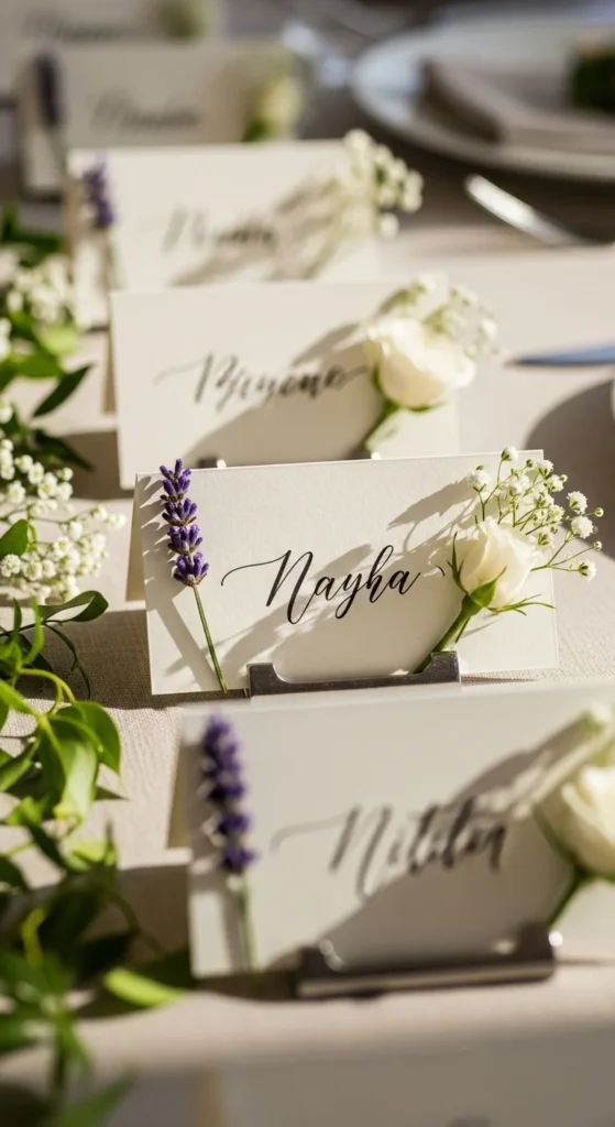5. Handwritten Place Cards