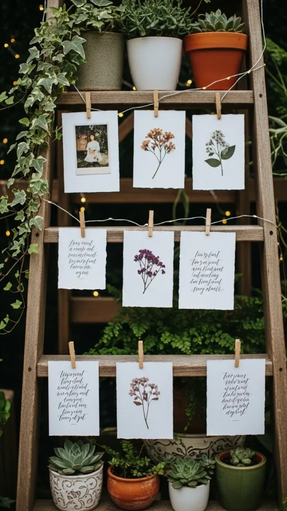 5. Vintage Ladder Display