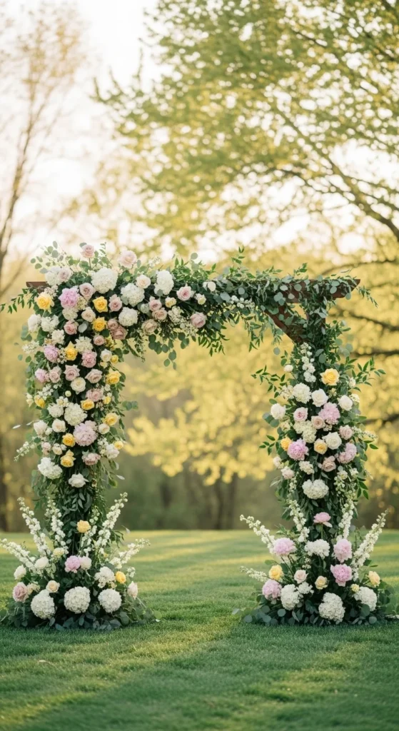 6. Grounded Floral Arch