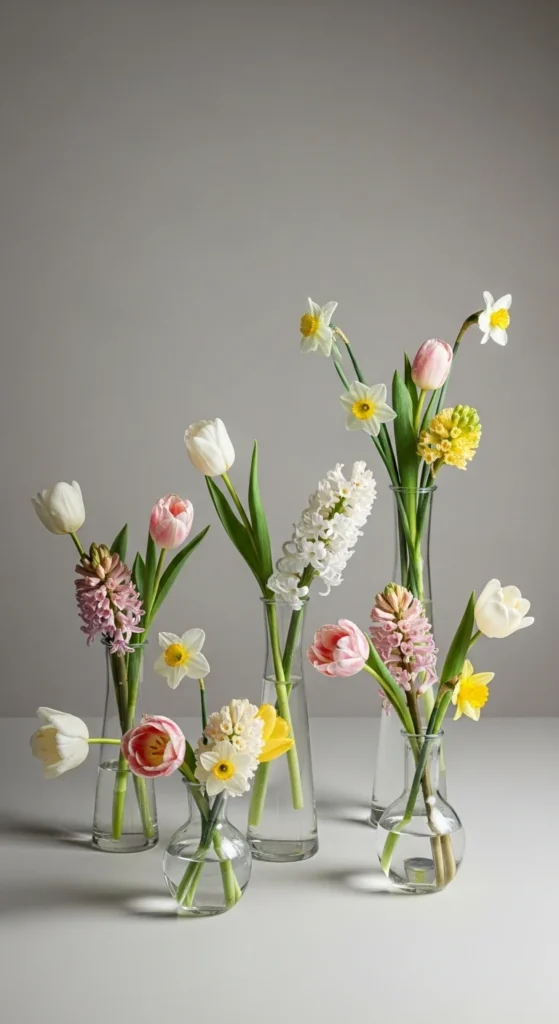 6. Minimal Floral Centerpieces