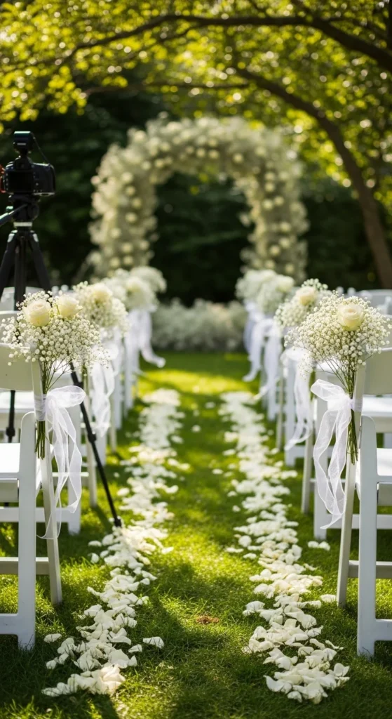 6. Simple Baby’s Breath Rows