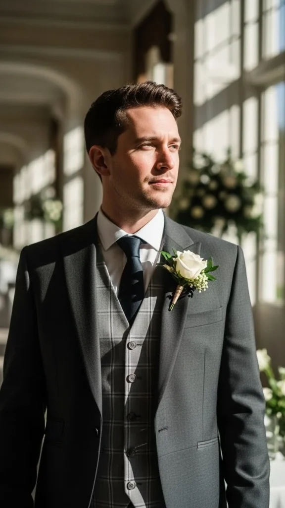 8. Waistcoat Added to a Simple Suit