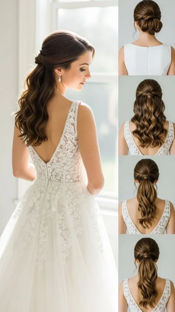 How to Choose a Wedding Hairstyle That Complements Your Dress (2)