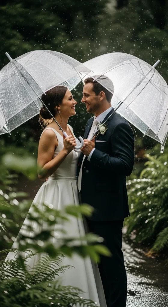 1. Clear Umbrellas for Photos