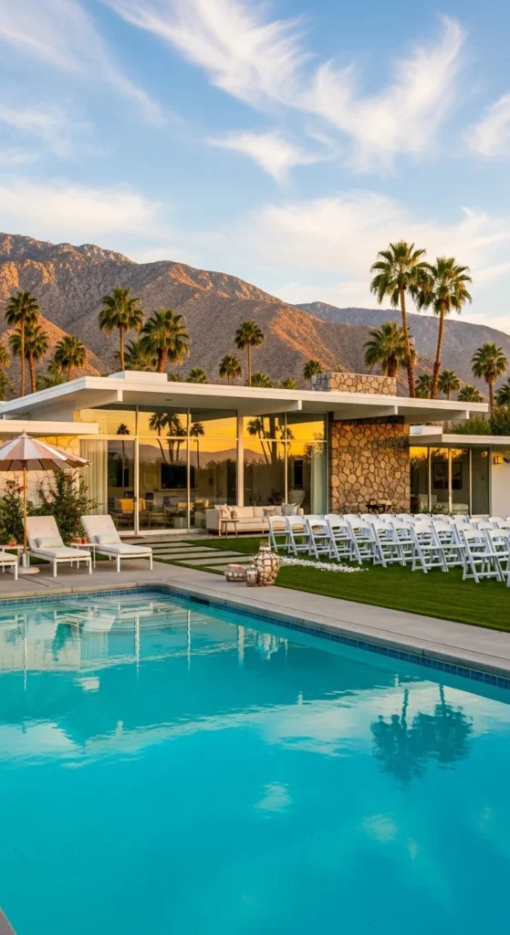 1. Mid-Century Modern Venue Vibes