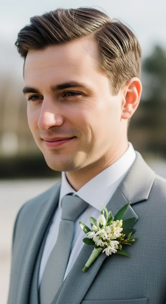 11. Choose Light Gray Suits for the Groom