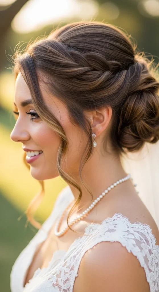 11. Twisted Half-Up Style