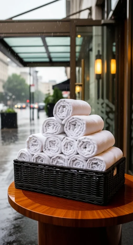 13. Towels for Entrances