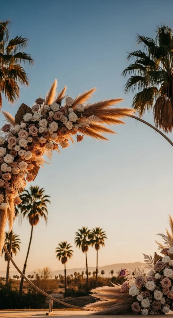 17. Desert Floral Hoop Installations