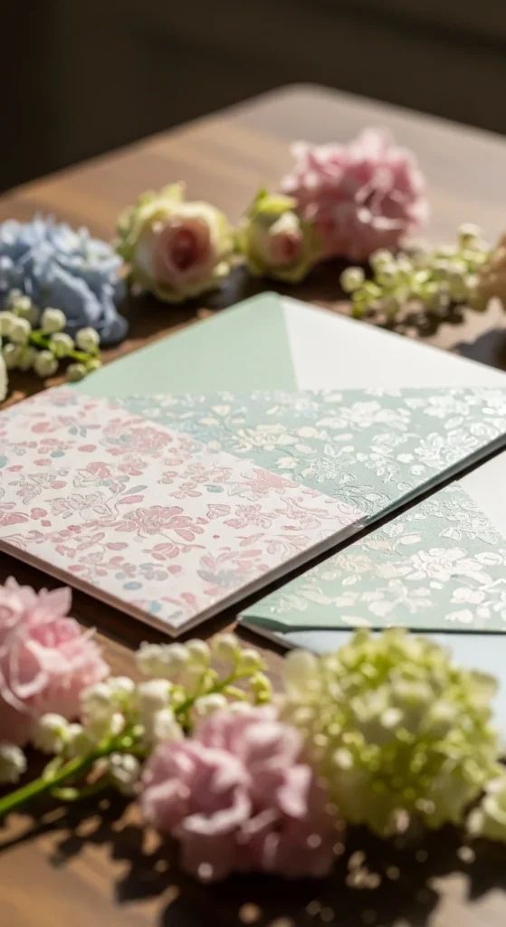17. Floral-Patterned Stationery