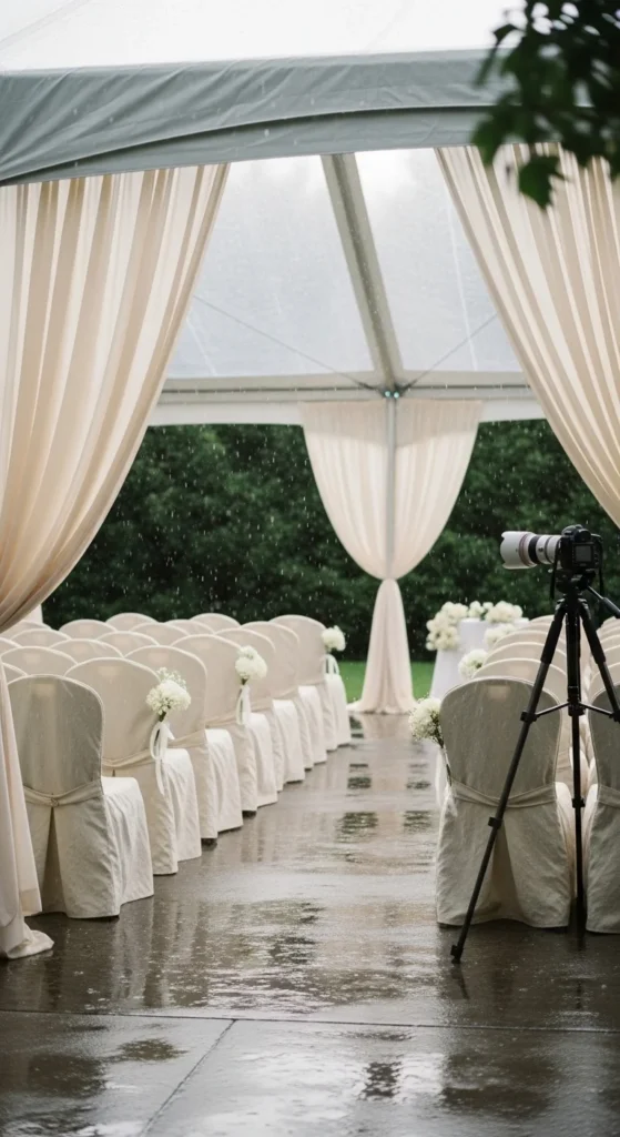 2. Rain-Friendly Ceremony Layout
