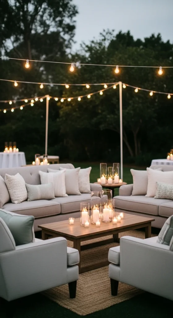 2. Set Up a Cozy Lounge Corner