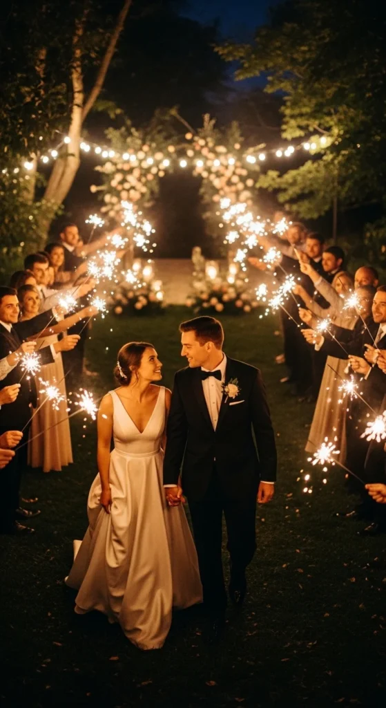 20. End with a Sparkler Send-Off
