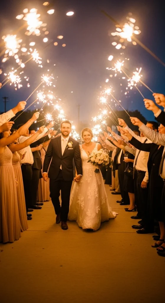 21. End the Night with a Sparkler Send-Off