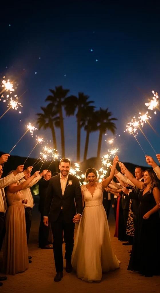 23. Sparkler or Glow Stick Exit