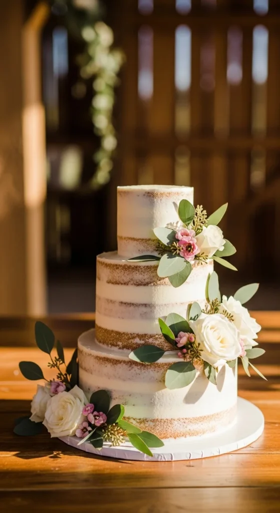 3. Rustic Spring Cake