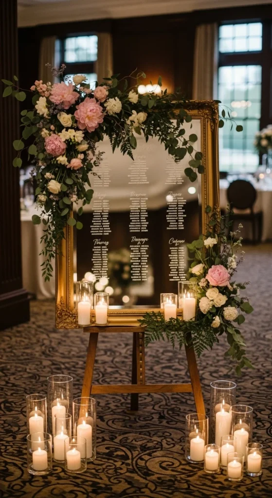 3. Vintage Mirror Seating Chart