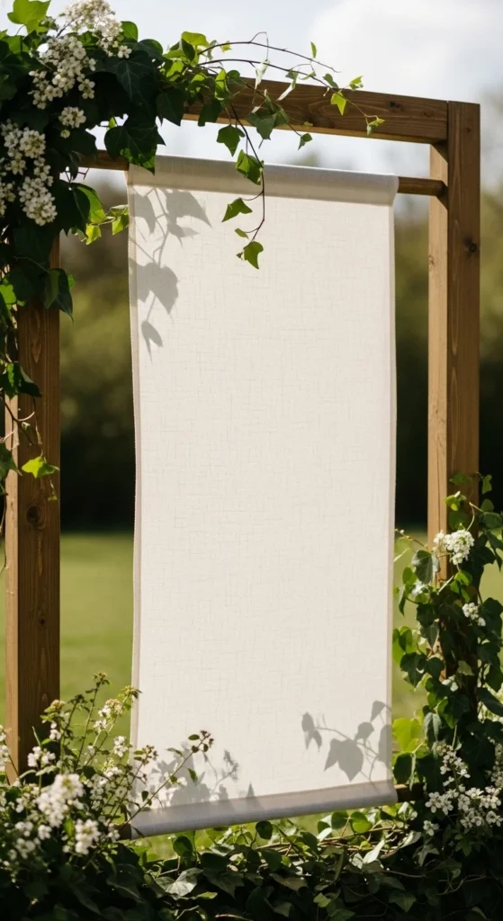 4. Linen Hanging Ceremony Sign