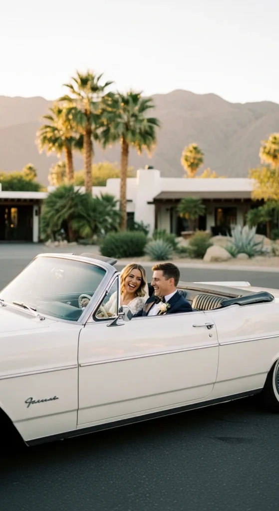 4. Retro Convertible Getaway Car